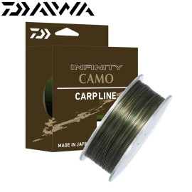 Леска монофильная Daiwa Infinity Green Camo размотка 1200м камуфляжно-зелёная